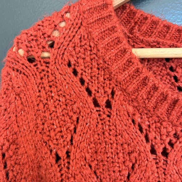 Anthropologie Lili’s closet Lace bottom sweater S good used condition - Picture 6 of 14